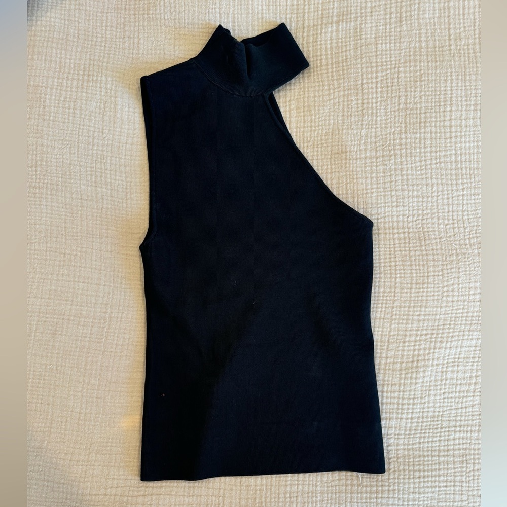 Alice and Olivia Asymmetrical Sleeveless Blouse